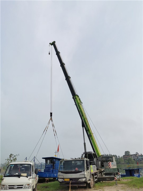 全南县桥梁建设吊装案例